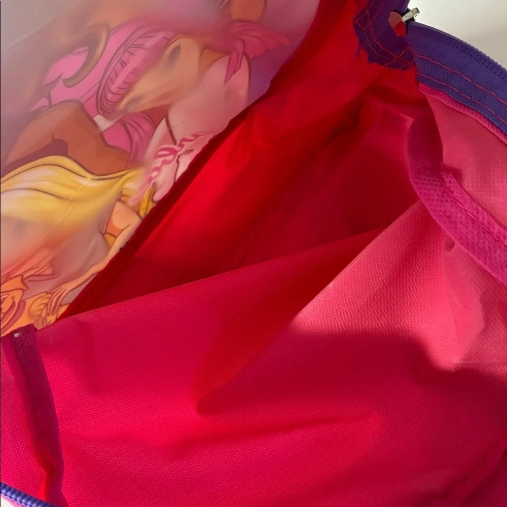 Girl’s Barbie Backpack/Bag, 12” x 11”, Pink/Purple, Zip Closure